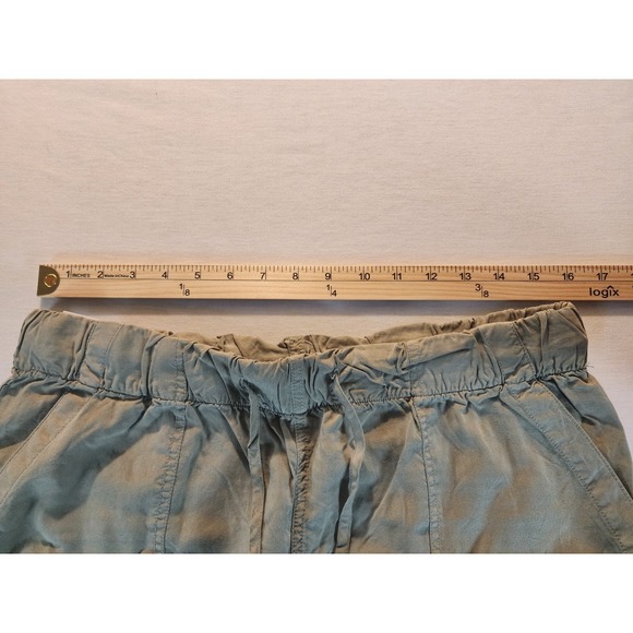 Thread & Supply Womens Super Soft Relaxed Fit Wide Leg Crop Pants Sage Size L - Picture 5 of 8